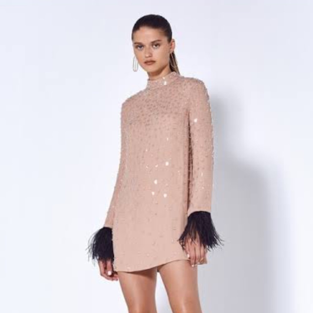 Alexis Lazar Feather Dress